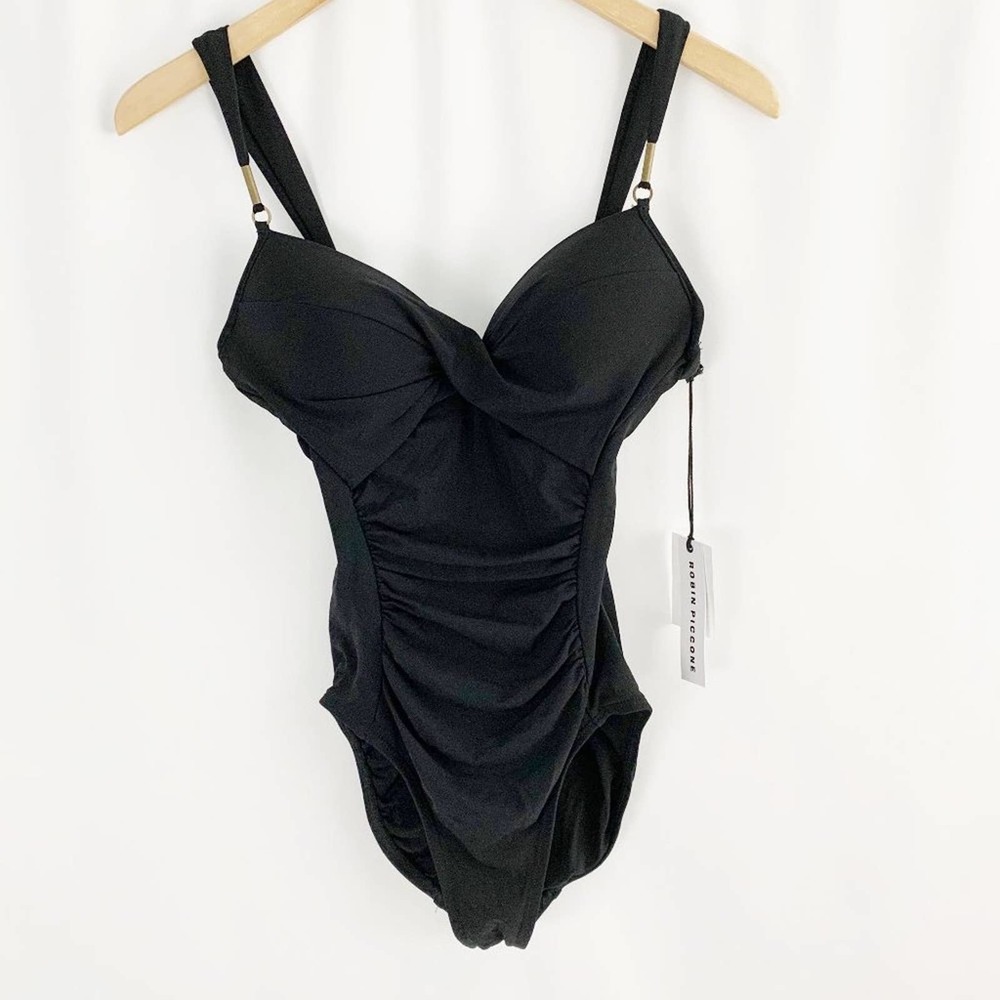 NWT Robin Piccone Ava Twist One Piece Swim…